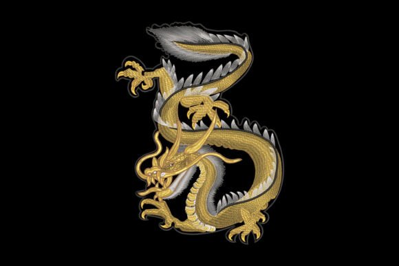 Celestial Eastern Dragon: A Seasonal Embroidery Masterpiece
