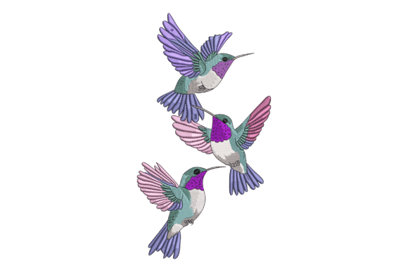 Colorful Hummingbirds: A Seller’s Review for Etsy & Small Shop Embroidery
