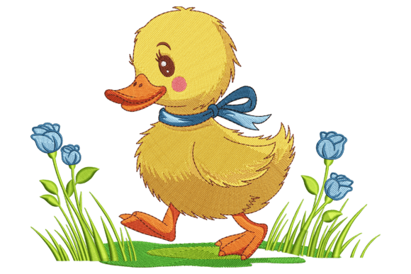 Duckling with Blue Bow