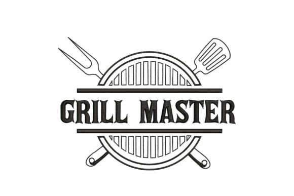 Grill Master: A Charming Addition to Kitchen-Themed Embroidery
