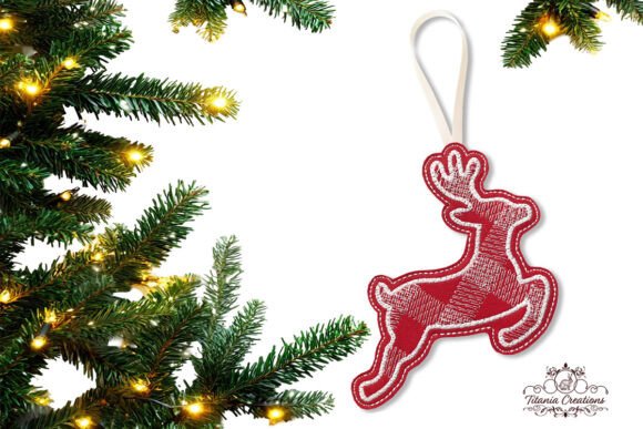 ITH Plaid Reindeer Ornament: A Holiday Craft Fair Staple