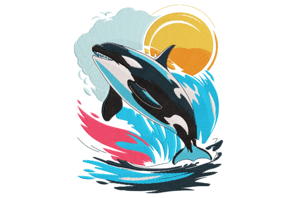 Jumping Orca Whale: A Playful, Practical Design for Real Embroidery Projects