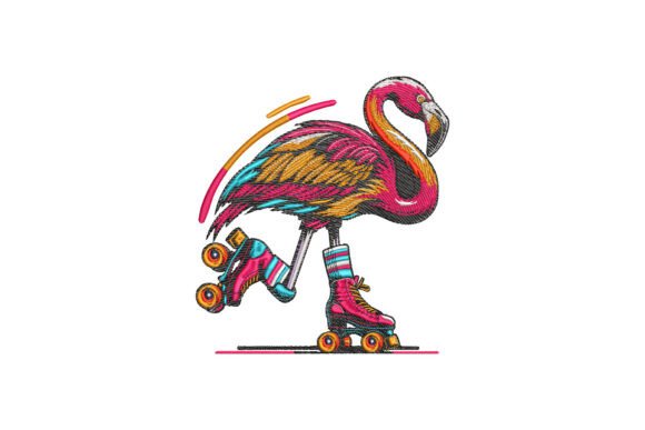 Roller Flamingo: A Designer’s Honest Take on Whimsy in Embroidery