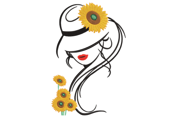 Sunflower Lady: A Designer’s Take on Embroidery for Boutique Sweatshirts