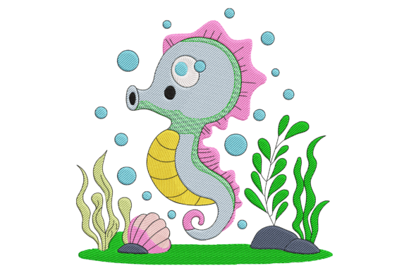 Sweet Seahorse: A Playful Touch for Real Embroidery Projects