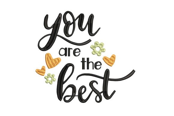 You Are the Best: A Seasonal Embroidery Design with Heart